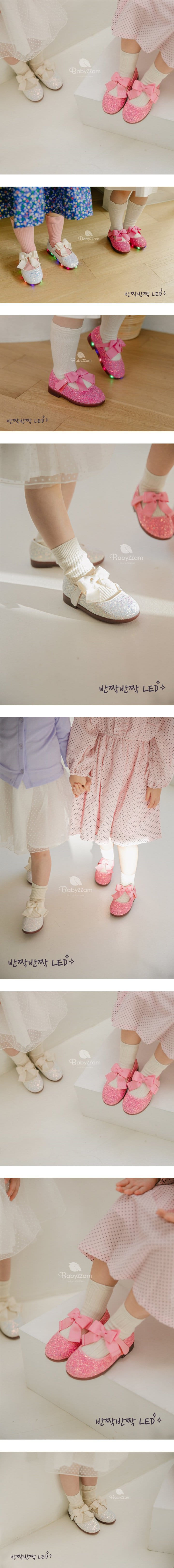 Babyzzam - Korean Children Fashion - #discoveringself - Y801 Victoria LED Flats