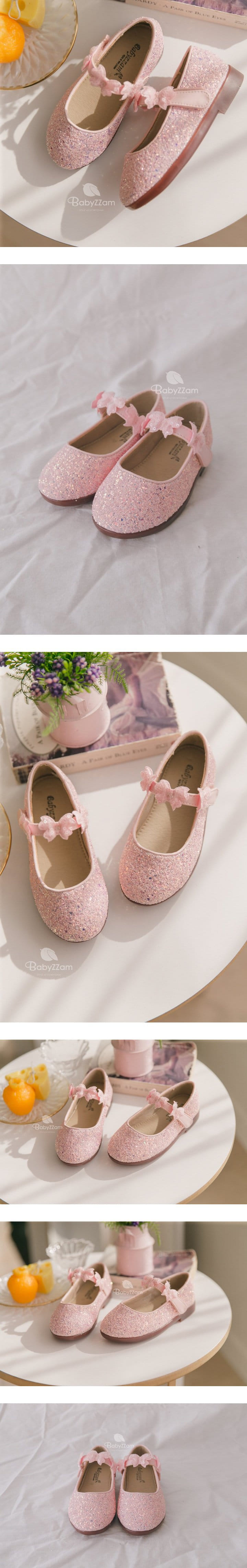 Babyzzam - Korean Children Fashion - #fashionkids - Y802 Spangle Flats