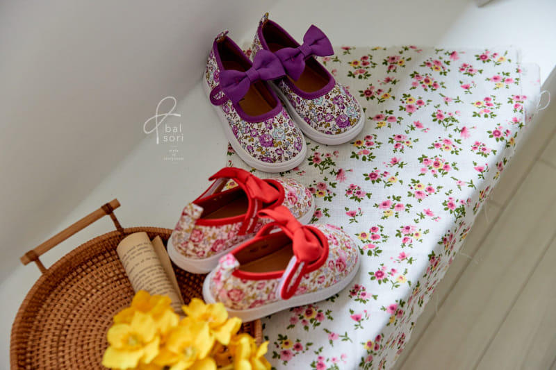 Babyzzam - Korean Children Fashion - #kidsshorts - 1933 Floral Ribbon Slip-on - 4