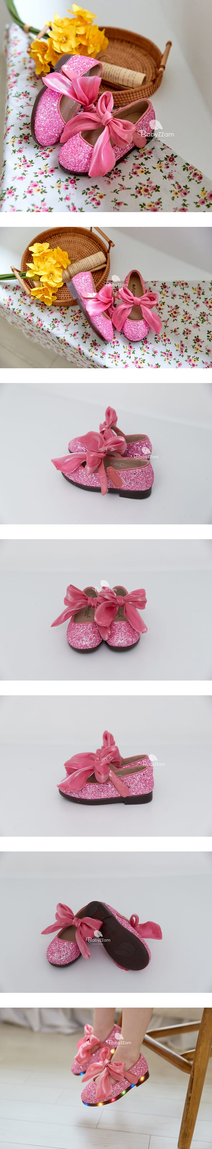 Babyzzam - Korean Children Fashion - #kidzfashiontrend - Y853 Alice Flats LED