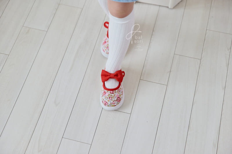 Babyzzam - Korean Children Fashion - #magicofchildhood - 1933 Floral Ribbon Slip-on - 8