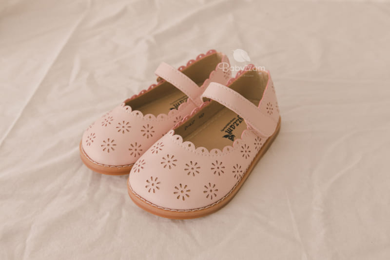 Babyzzam - Korean Children Fashion - #minifashionista - D437 Flower Flats - 10