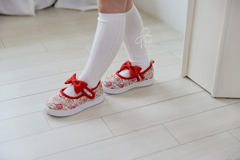 Babyzzam - Korean Children Fashion - #prettylittlegirls - 1933 Floral Ribbon Slip-on - 10