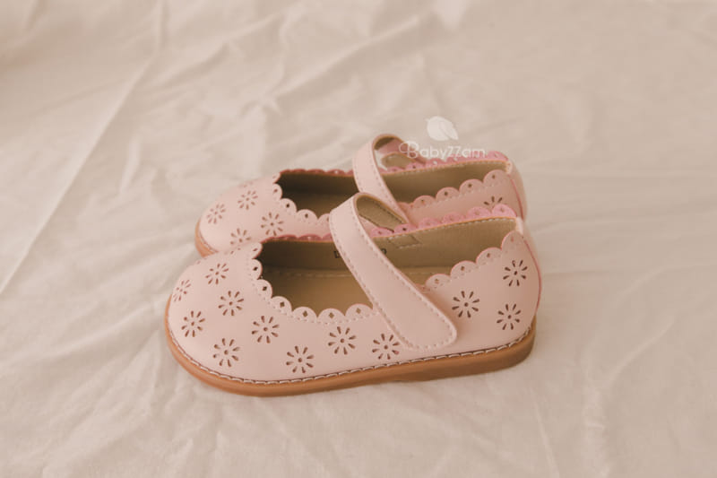 Babyzzam - Korean Children Fashion - #todddlerfashion - D437 Flower Flats - 12