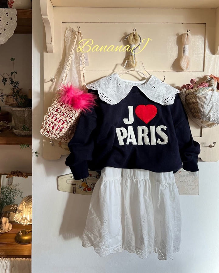 Banana J - Korean Children Fashion - #childofig - Paris Sweatshirt