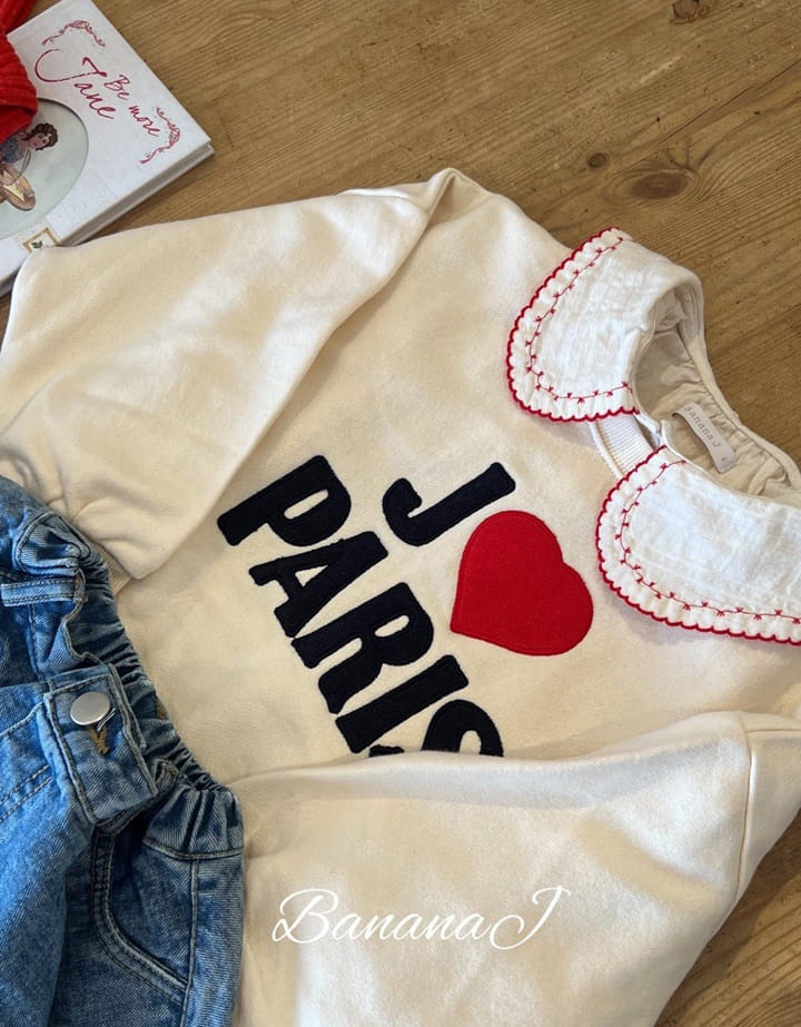 Banana J - Korean Children Fashion - #childrensboutique - Paris Sweatshirt - 4