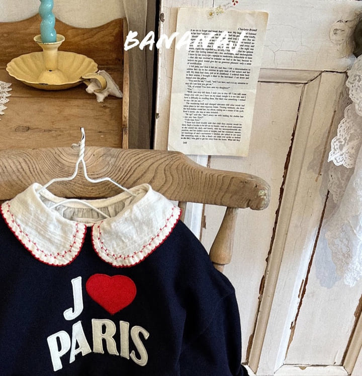 Banana J - Korean Children Fashion - #kidsstore - Paris Sweatshirt - 8