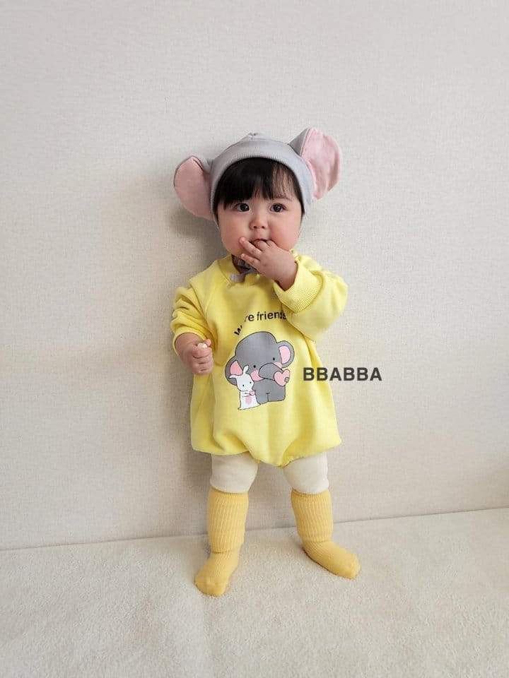 Bbabba - Korean Baby Fashion - #babyboutique - Heart Elephant Bodysuit - 12