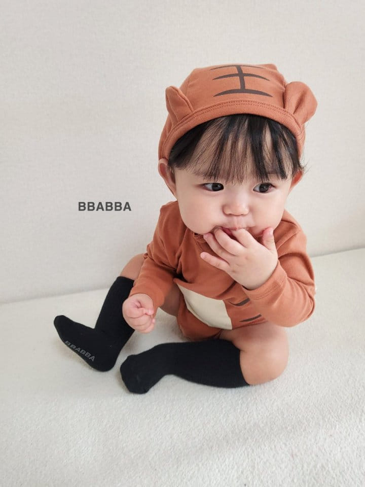 Bbabba - Korean Baby Fashion - #babyboutique - Tigher Bodysuit with Bonnet - 10