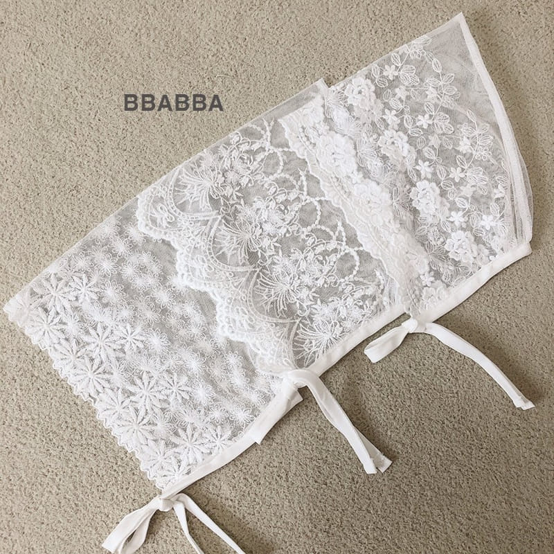 Bbabba - Korean Baby Fashion - #babyboutique - Lace Bonnet - 7