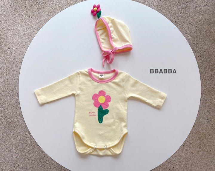 Bbabba - Korean Baby Fashion - #babyboutiqueclothing - Flower Garden Bodysuit Set - 6