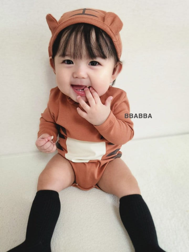 Bbabba - Korean Baby Fashion - #babyboutiqueclothing - Tigher Bodysuit with Bonnet - 12