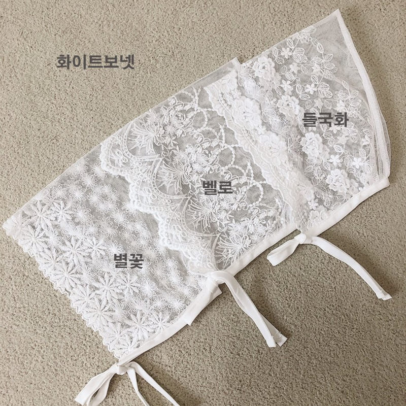 Bbabba - Korean Baby Fashion - #babyboutiqueclothing - Lace Bonnet - 9