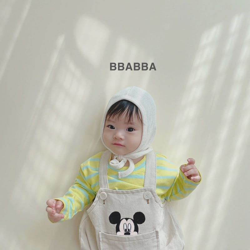 Bbabba - Korean Baby Fashion - #babyboutiqueclothing - M Embrodiery Dungarees - 7