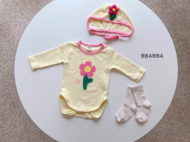 Bbabba - Korean Baby Fashion - #babyclothing - Flower Garden Bodysuit Set - 7