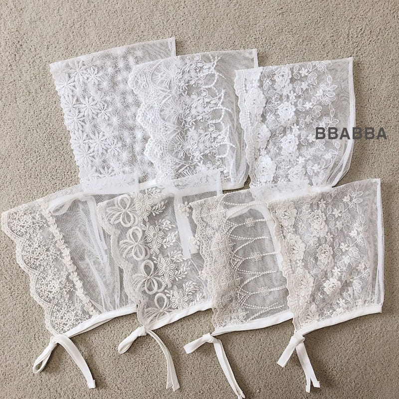 Bbabba - Korean Baby Fashion - #babyfashion - Lace Bonnet - 11