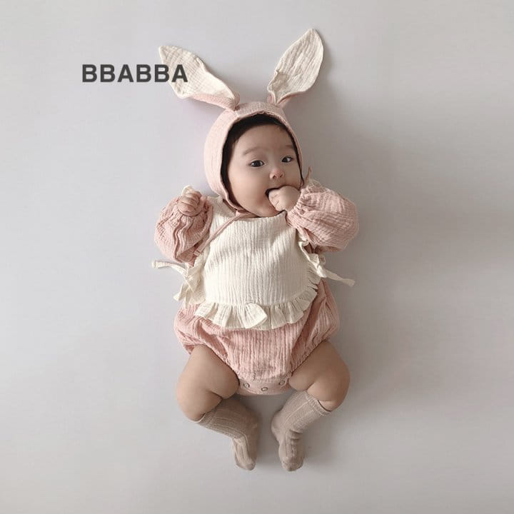 Bbabba - Korean Baby Fashion - #babyfever - Rabbit Bodysuit with Bonnet - 4