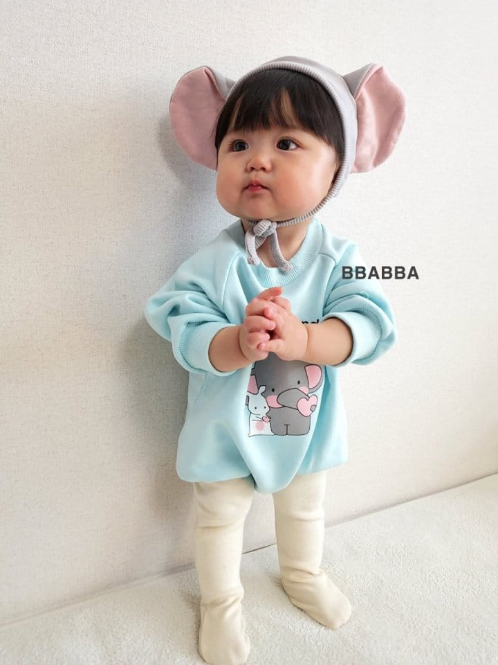 Bbabba - Korean Baby Fashion - #babygirlfashion - Heart Elephant Bodysuit - 3