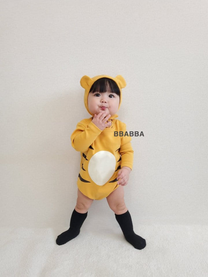 Bbabba - Korean Baby Fashion - #babygirlfashion - Tigher Bodysuit with Bonnet