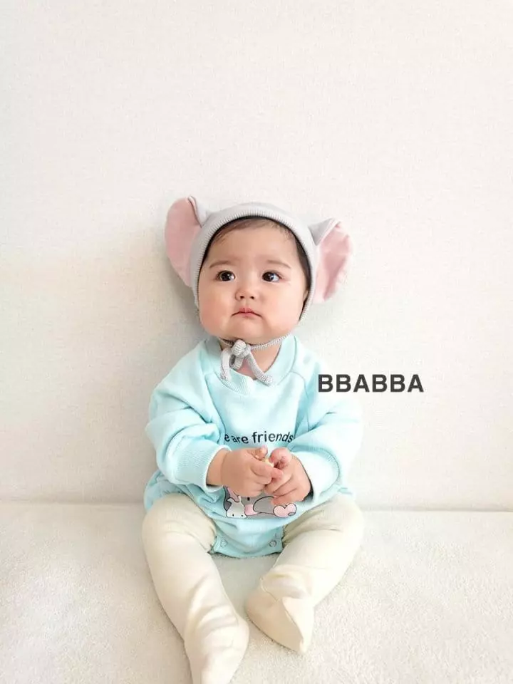 Bbabba - Korean Baby Fashion - #babyoninstagram - Heart Elephant Bonnet - 3