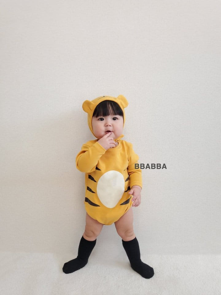 Bbabba - Korean Baby Fashion - #babyoninstagram - Tigher Bodysuit with Bonnet - 3