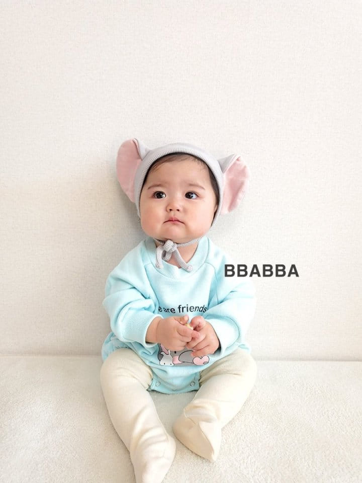 Bbabba - Korean Baby Fashion - #babyootd - Heart Elephant Bodysuit - 6