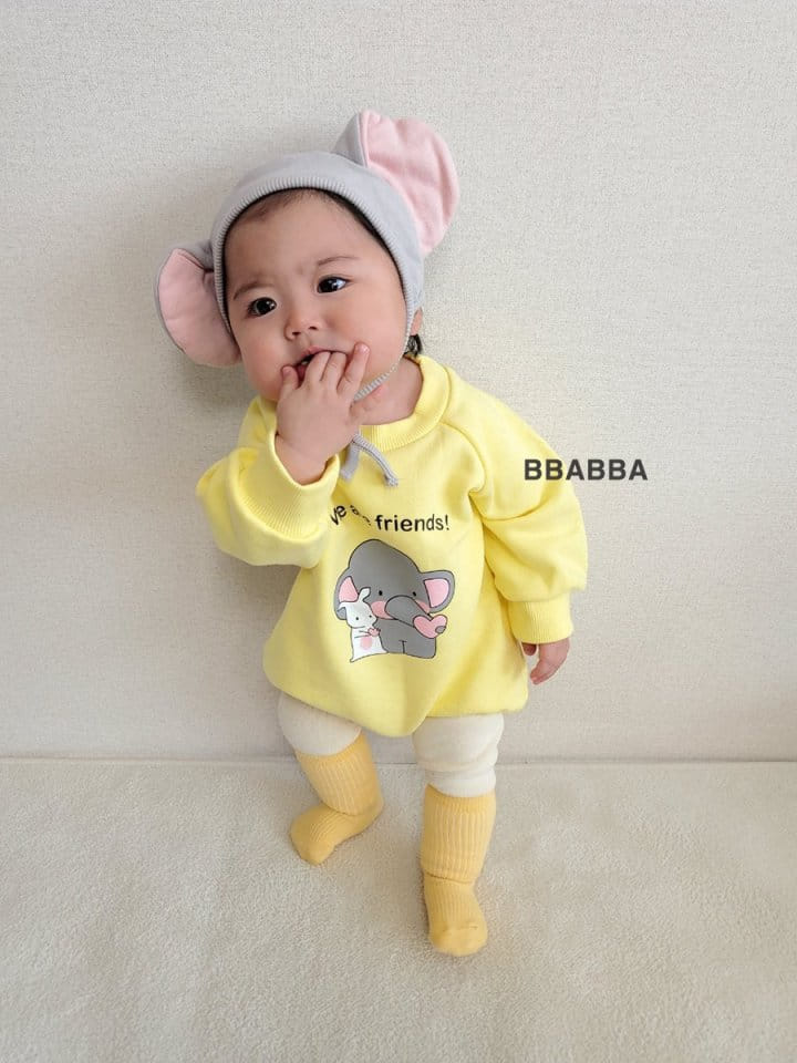 Bbabba - Korean Baby Fashion - #babyoutfit - Heart Elephant Bodysuit - 8