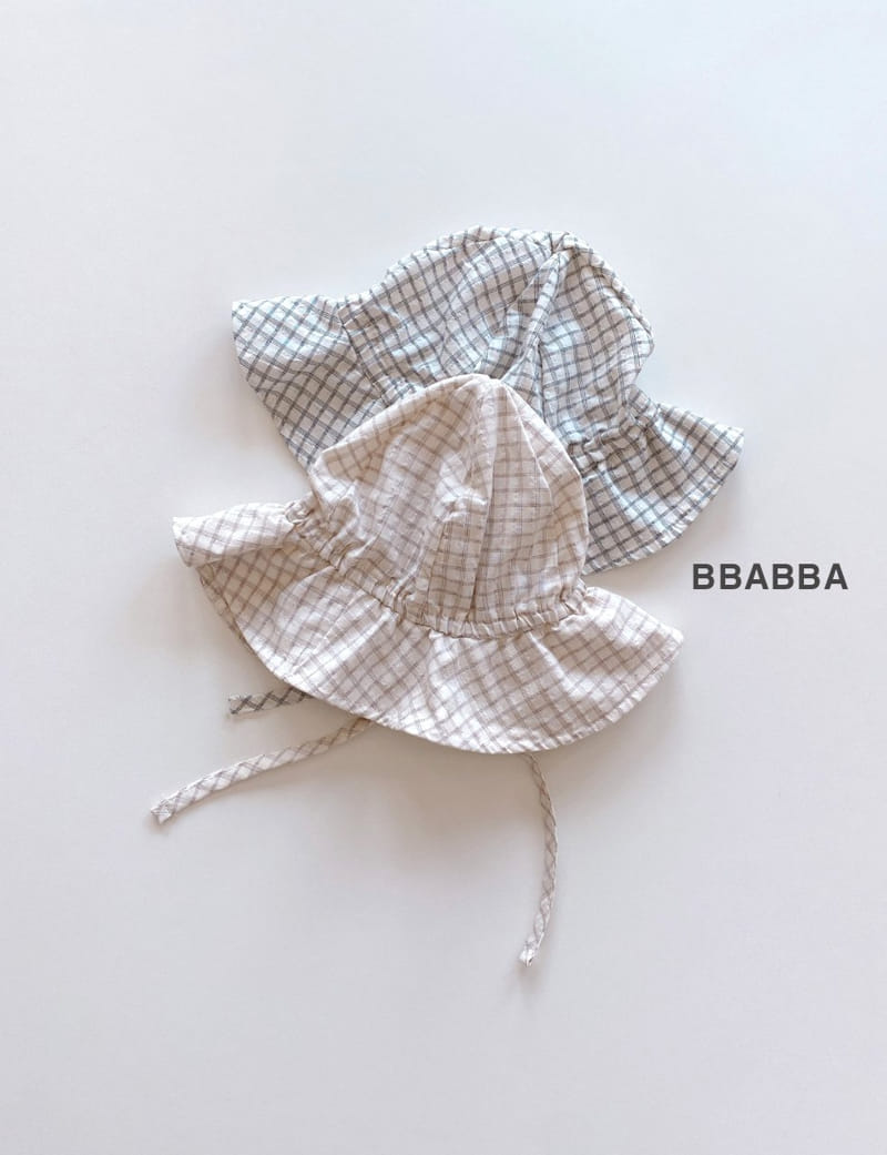 Bbabba - Korean Baby Fashion - #babyoutfit - Bucket Hat Check - 2