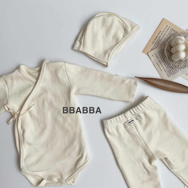 Bbabba - Korean Baby Fashion - #babyoutfit - Benet Muzi Bodysuit with Leggings Bonnet - 5