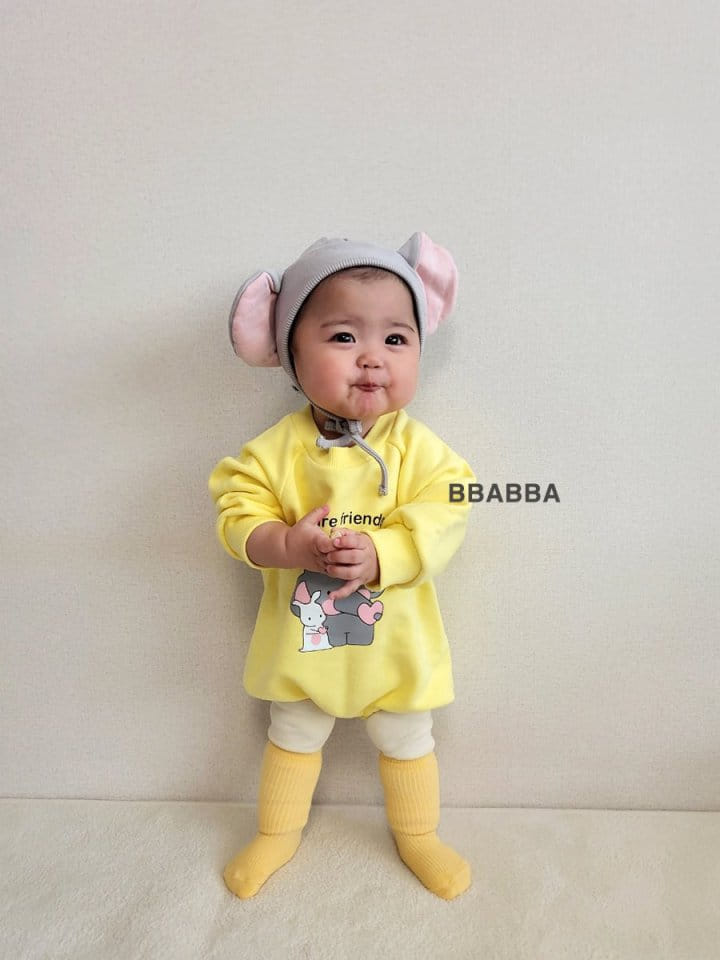 Bbabba - Korean Baby Fashion - #babywear - Heart Elephant Bodysuit - 9