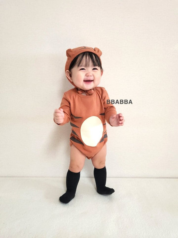 Bbabba - Korean Baby Fashion - #babywear - Tigher Bodysuit with Bonnet - 7