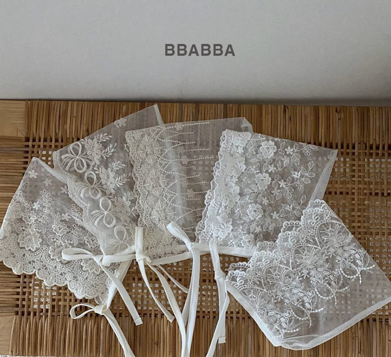 Bbabba - Korean Baby Fashion - #babyoutfit - Lace Bonnet - 4