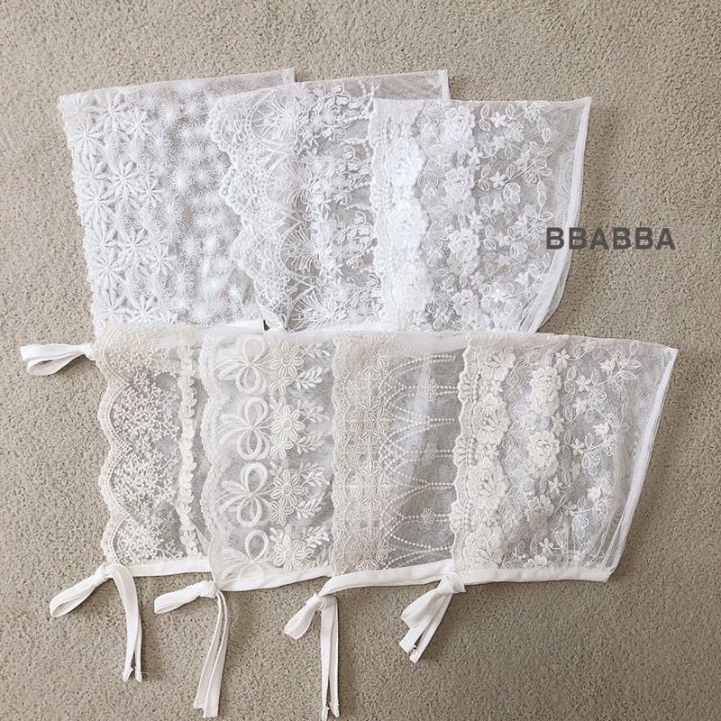 Bbabba - Korean Baby Fashion - #onlinebabyboutique - Lace Bonnet - 5