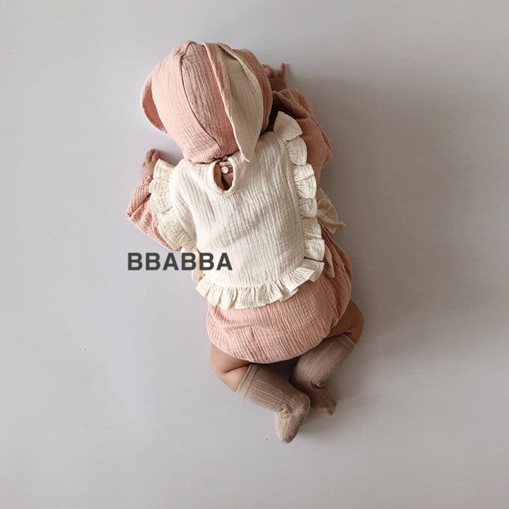 Bbabba - Korean Baby Fashion - #onlinebabyshop - Rabbit Bodysuit with Bonnet - 12