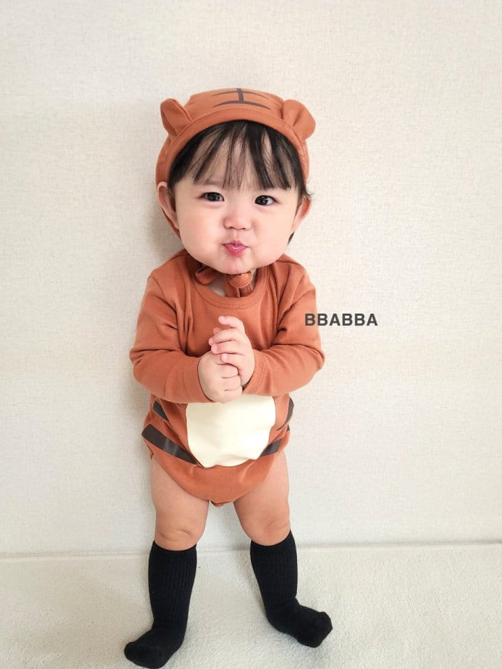 Bbabba - Korean Baby Fashion - #onlinebabyshop - Tigher Bodysuit with Bonnet - 9