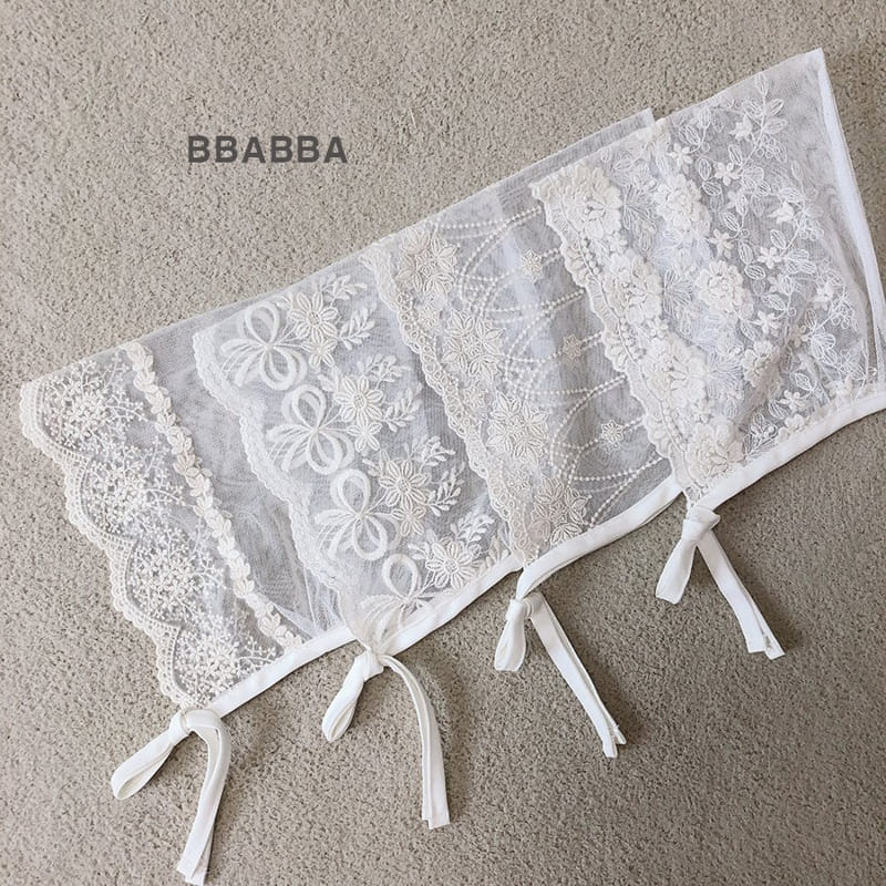 Bbabba - Korean Baby Fashion - #onlinebabyshop - Lace Bonnet - 6