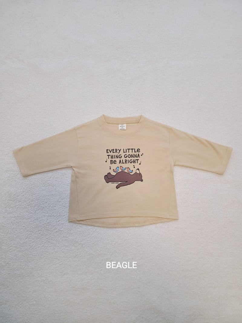 Beagle - Korean Children Fashion - #Kfashion4kids - Music Bear Tee - 3