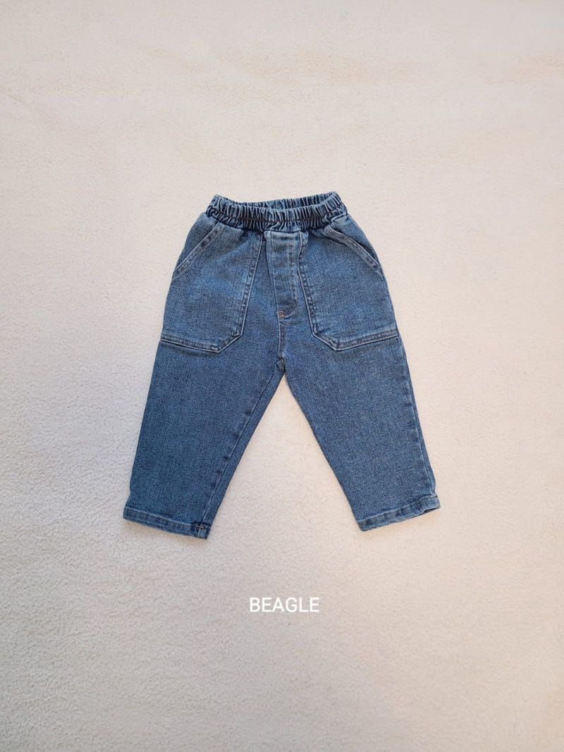 Beagle - Korean Children Fashion - #Kfashion4kids - Span Pocket Jeans - 2