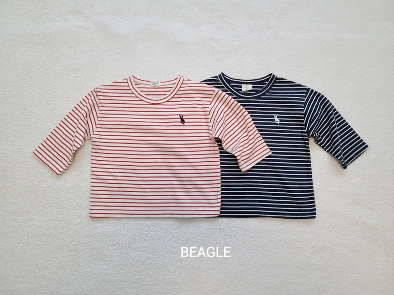 Beagle - Korean Children Fashion - #kidsstore - Reto Stripes Tee - 3