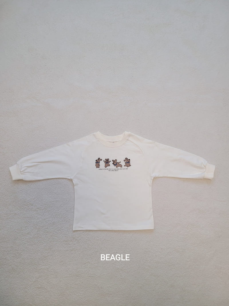 Beagle - Korean Children Fashion - #minifashionista - Tie Bear Tee - 2