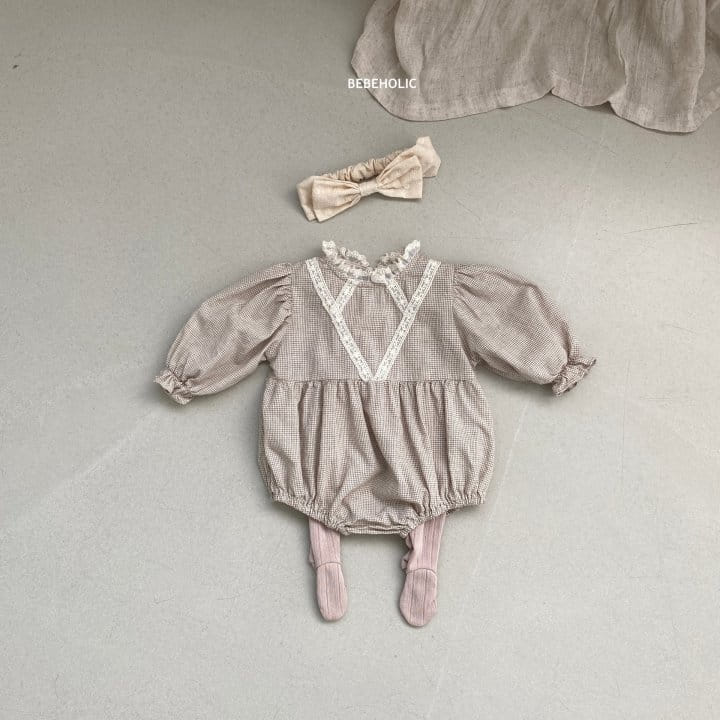 Bebe Holic - Korean Baby Fashion - #babyboutique - Roa Check Bodysuit - 4