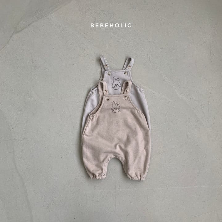 Bebe Holic - Korean Baby Fashion - #babyfever - Rabbit Dungarees Bodysuit - 6