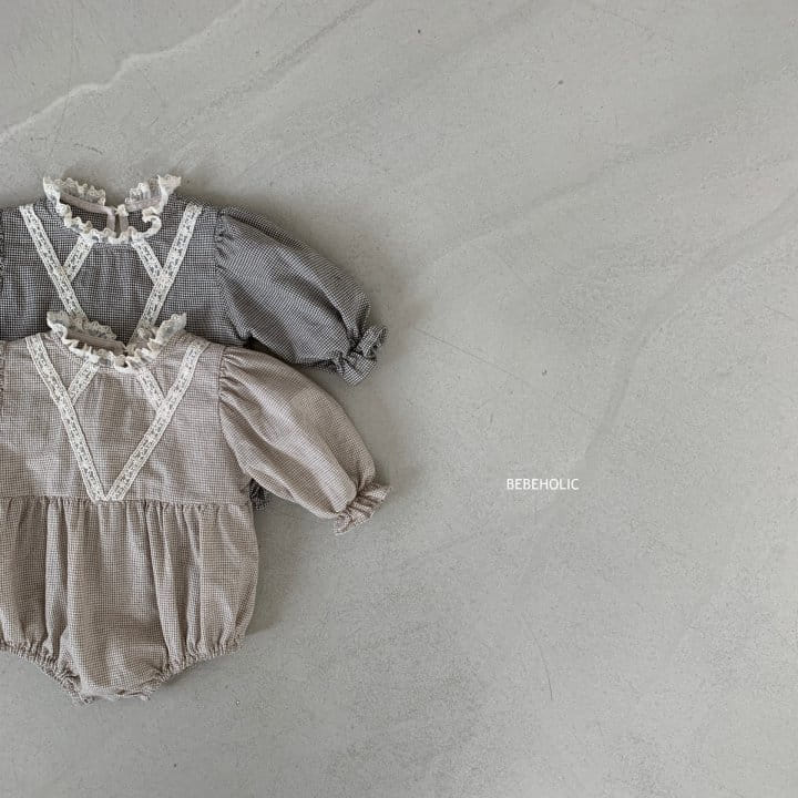 Bebe Holic - Korean Baby Fashion - #babyfever - Roa Check Bodysuit - 8