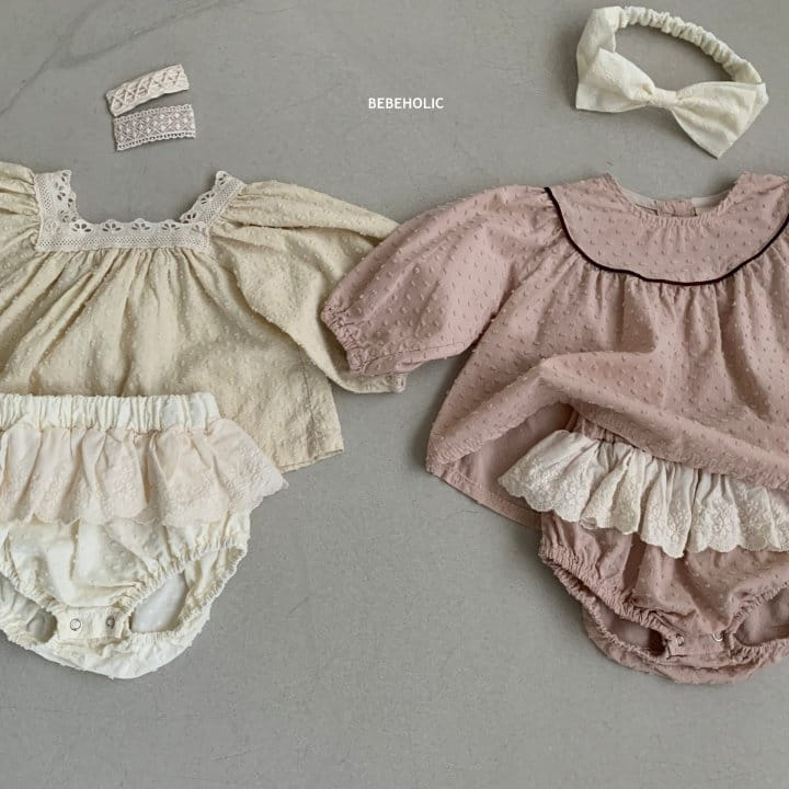 Bebe Holic - Korean Baby Fashion - #babyoutfit - Snow Flower Frill Bloomer - 2