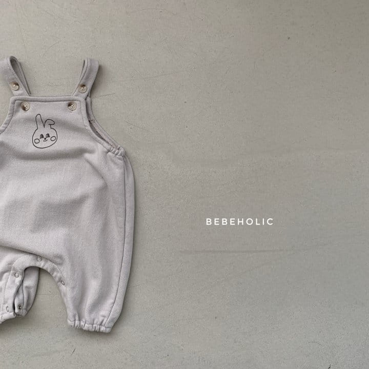 Bebe Holic - Korean Baby Fashion - #babyoutfit - Rabbit Dungarees Bodysuit - 11