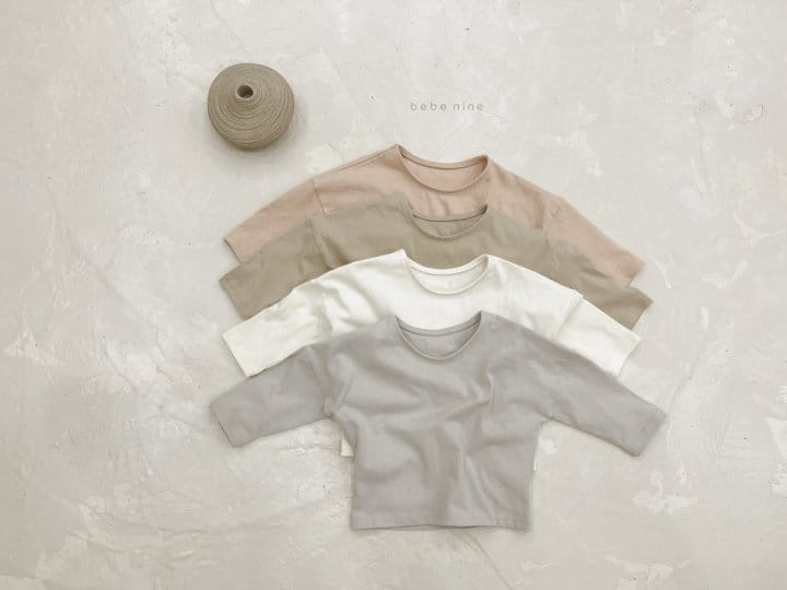 Bebe Nine - Korean Baby Fashion - #babyootd - Bebe Milk Boxy Tee