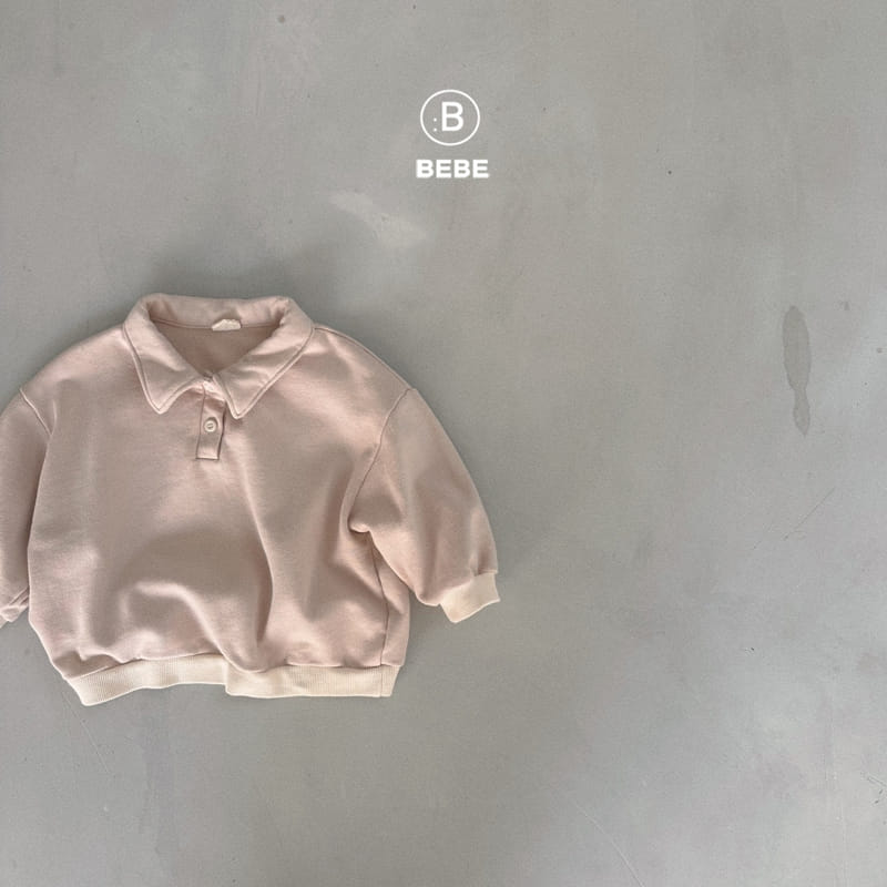 Bella Bambina - Korean Baby Fashion - #babyboutiqueclothing - Bebe Button Collar Sweatshirt