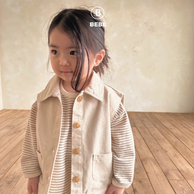 Bella Bambina - Korean Baby Fashion - #babyfashion - Bebe Than Vest Cream - 5