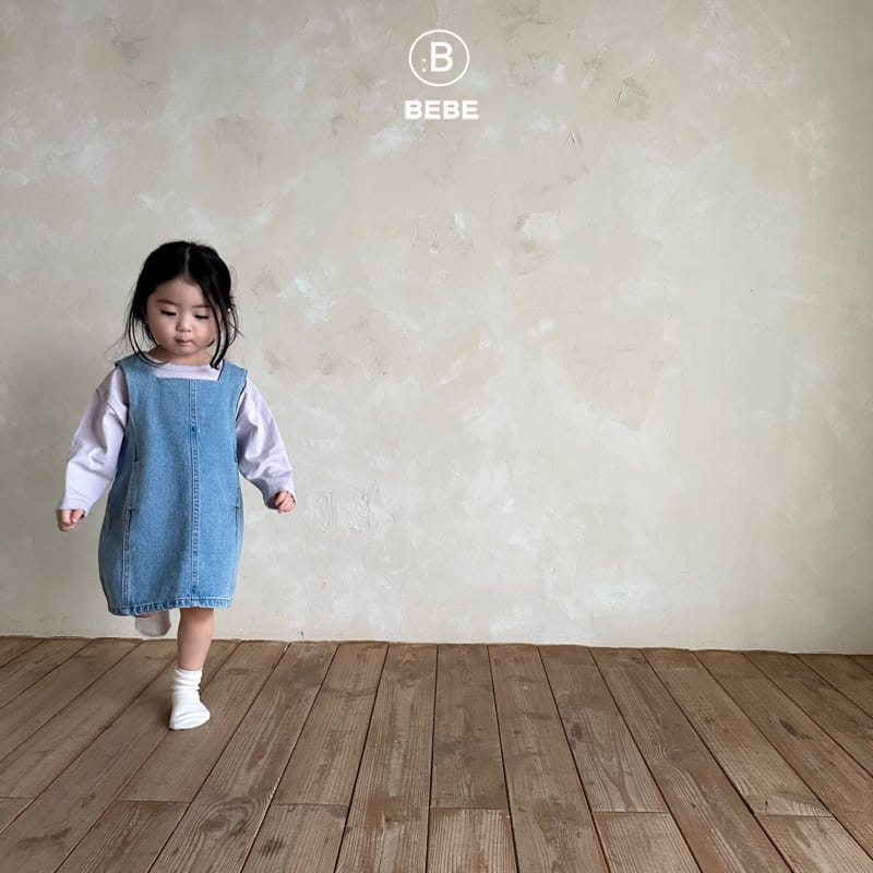 Bella Bambina - Korean Baby Fashion - #babyoninstagram - Bebe Denim One-piece - 3