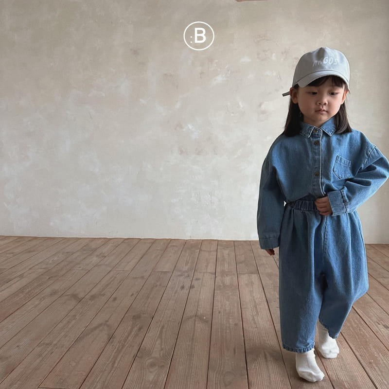 Bella Bambina - Korean Baby Fashion - #babyoninstagram - Bebe Pong Shirt Denim - 11